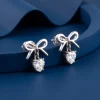 Silver Heartdrop Earrings