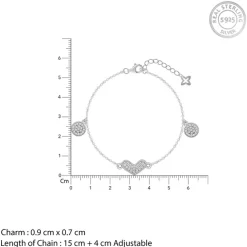 Silver Heartfelt Love Bracelet