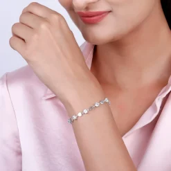 Silver Heartlock Bracelet
