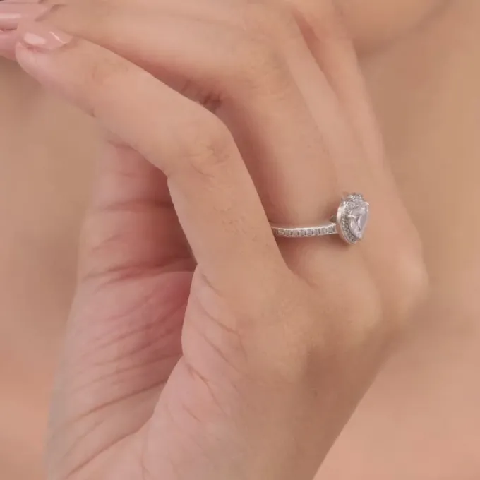 Silver Hearts Harmony Ring