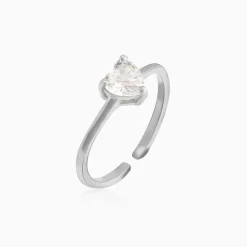 Silver Heart's Paradise Ring