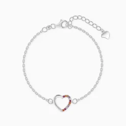 Silver Her Heart Bracelet