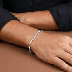 Silver Heshe Bracelet for Him