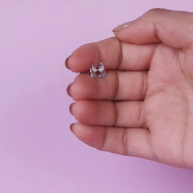 Silver Honey Blossom Kids Earrings (4-12 yrs)