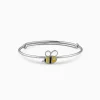 Silver Honey Pop Kids Bangle Bracelet