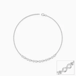 Silver Infinite Joy Anklet