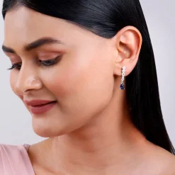 Silver Infinity Dangler Earrings
