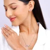Silver Infinity Heart Set Of Three