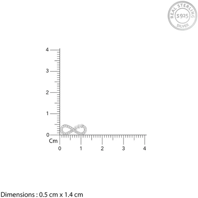 Silver Infinity Heart Set