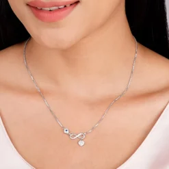 Silver Infinity Love Necklace