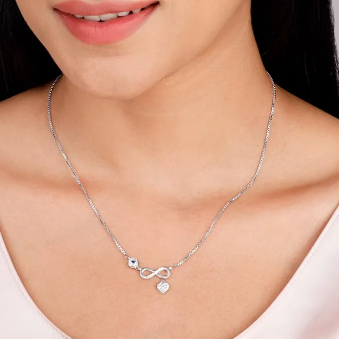 Silver Infinity Love Necklace