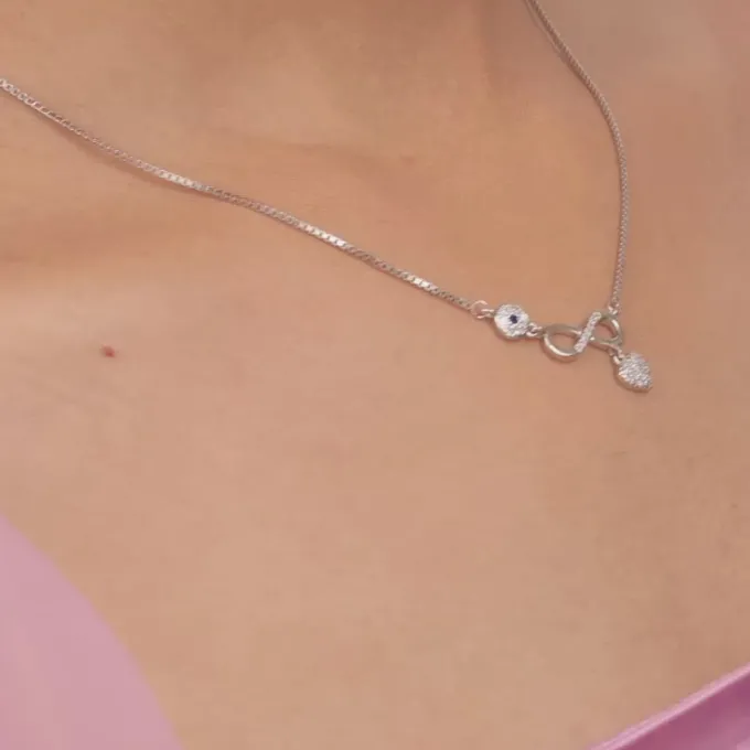 Silver Infinity Love Necklace