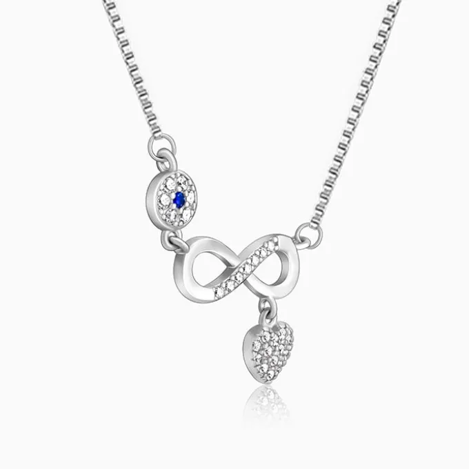 Silver Infinity Love Necklace