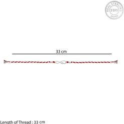 Silver Infinity Rakhi