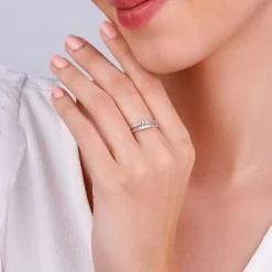 Silver Interlocked Ring