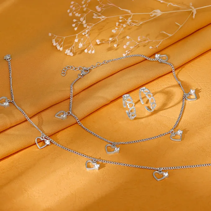 Silver Kadambari Set