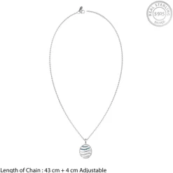 Silver Kaia Althea Pendant with Link Chain