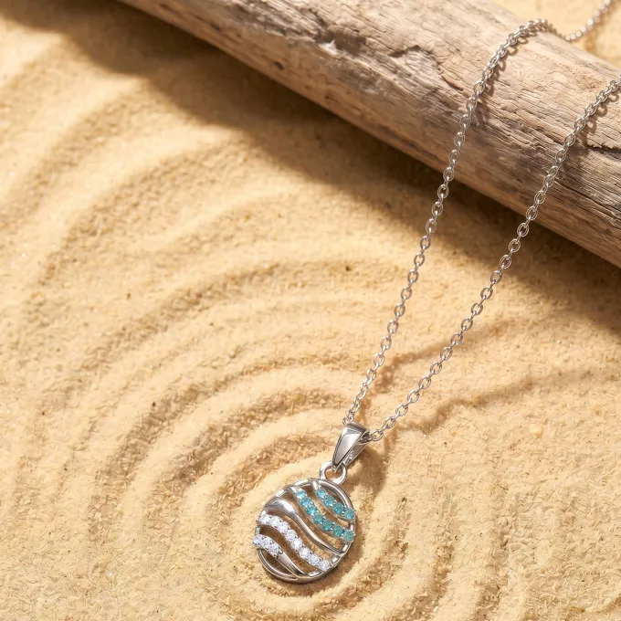 Silver Kaia Althea Pendant with Link Chain