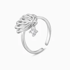 Silver Kanwal Toe Rings