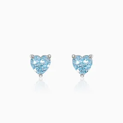 Silver Kiss Me Studs