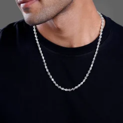 Silver Kite Beveled Chain For Him