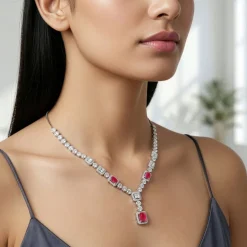 Silver Lancaster Crest Necklace