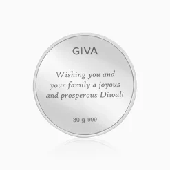 Silver Laxmi & Ganpati Coin - (30g)