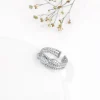Silver Layered Bead Ring