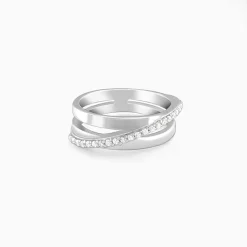 Silver Layered Sash Ring