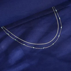 Silver Layered Shine Necklace