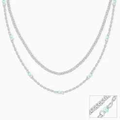 Silver Layered Shine Necklace