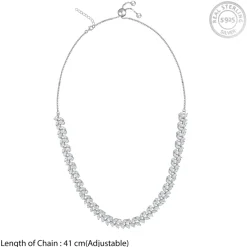 Silver Leafshine Princess Necklace