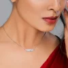 Silver Leafy Elegance Necklace