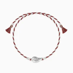 Silver Leafy Rakhi