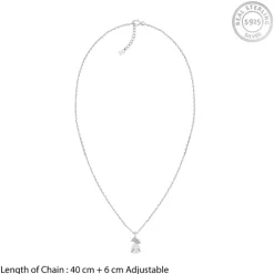 Silver Leafy Teardrop Set