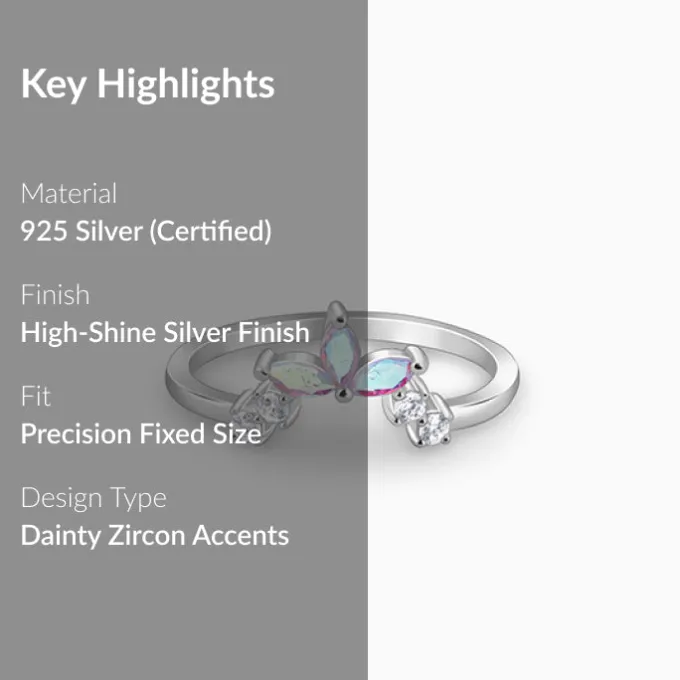 Silver Leafy Vanki Ring