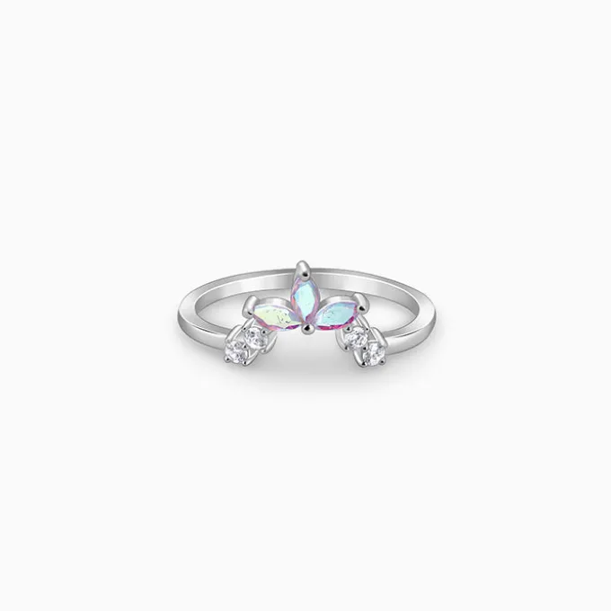 Silver Leafy Vanki Ring