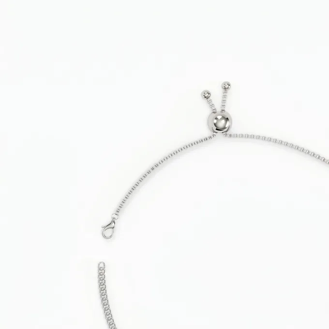 Silver Light Charm Choker Necklace