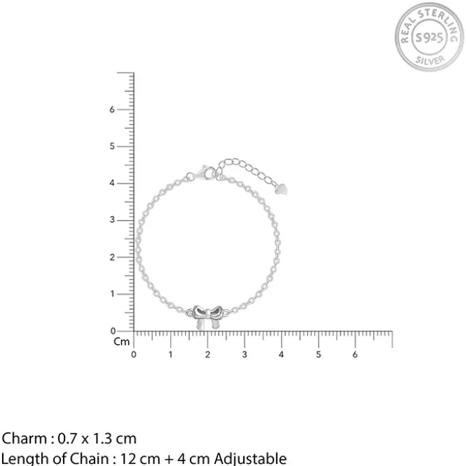 Silver Lil’ Bow Kids Bracelet (2 - 8 Years)