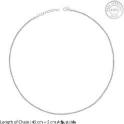 Silver Long and Short Chain