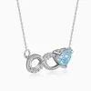 Silver Looped in Love Necklace
