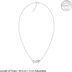 Silver Looped in Love Necklace