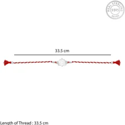 Silver Lotus Rakhi