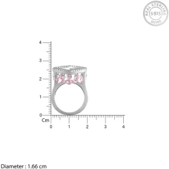 Silver Love In Charm Ring