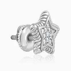 Silver Love The Star Studs