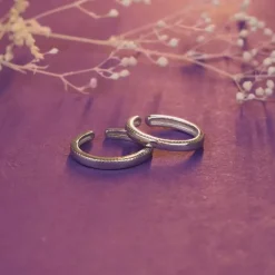 Silver Love Yourself Toe Rings