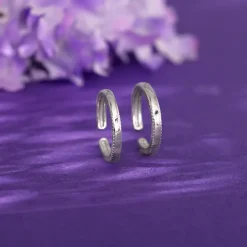 Silver Love Yourself Toe Rings