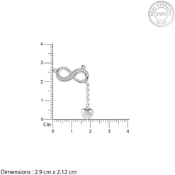 Silver Lovely Infinity Necklace