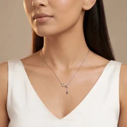 Silver Lovely Infinity Necklace