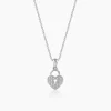 Silver Lovely Key Pendant With Link Chain